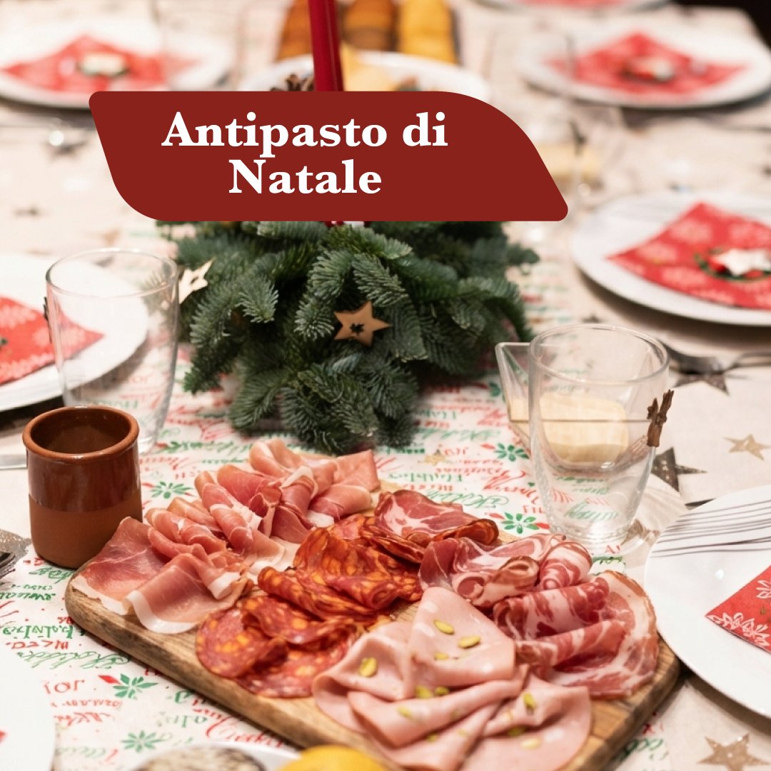 Antipasto di Natale calabrese: tagliere di salumi DOP, ’nduja e formaggi