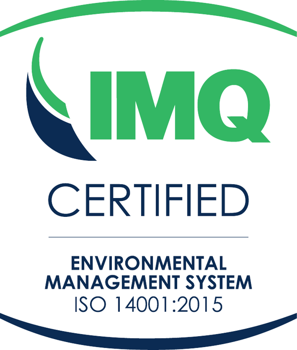 Logo IMQ Certified - Environmental Management System ISO 14001:2015
