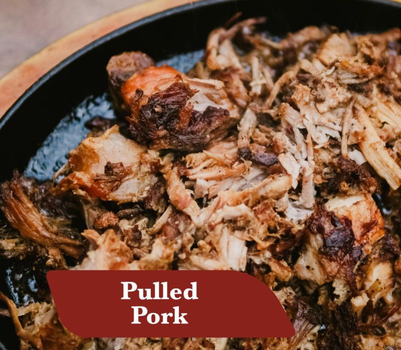 Pulled pork di capocollo fresco di Suino Nero di Calabria sfilacciato